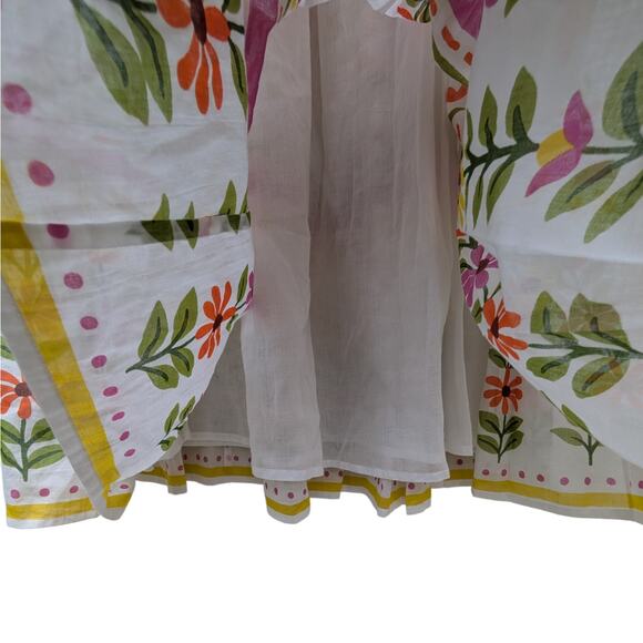 NWOT Anthropologie Banjanan Agatha Midi Skirt in Flora Summer Women's Sz S Boho - Picture 8 of 10